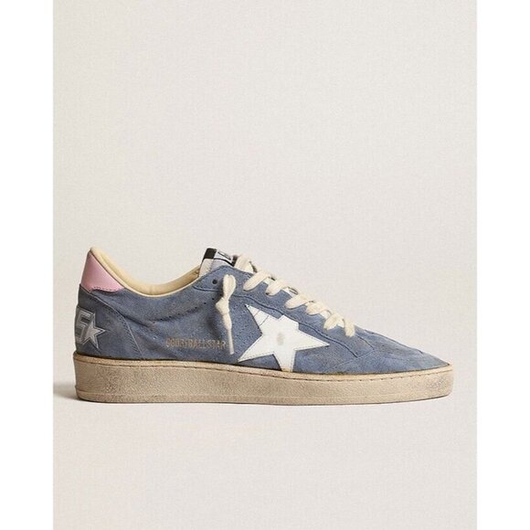 Golden Goose Suede Blue and White Sneakers - Picture 14 of 16